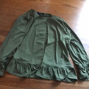 Peplum Oliver green